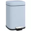 HOMCOM 12L Modern Boxy Metal Home Kitchen Bin - Light Blue - 1