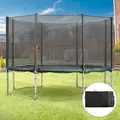 HOMCOM 13ft Trampoline Net Replacement Safety Net Enclosure Net Spare w/ 8 Poles - 2