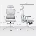 HOMCOM Ergonomic and Adjustable Office Chair - Grey - 3
