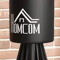 HOMCOM 155-205cm 3-IN-1 Freestanding Boxing Punching Bag Stand, Boxing Speed Trainer with Rotating Flexible Arm, Speed Ball, Fillable Base, Black - 9