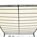 Outsunny 4 x 3 Meters Canopy Metal Wall Gazebo Awning Garden Marquee Shelter Door Porch - Cream - 8
