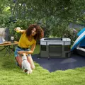 PawHut Foldable Dog Pen with Storage Bag for Indoor/Outdoor Use, Portable Pet playpen, with Ground Stakes - Grey - 2