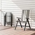 Outsunny Rattan Reclining Garden Chairs - Black - 3