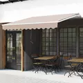 Outsunny Awning Canopy Manual Retractable Porch Sun Shade Shelter 3 x 2m Beige - 2