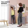 HOMCOM Glitter Frame Full-Length Mirror - Black - 4