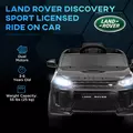 AIYAPLAY Licensed Land Rover Discovery Sport, 12V Kids Ride on Car w/ Remote Control, Lights, Music, Horn, for 3-6 Years, Black - 4