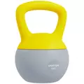 SPORTNOW 6KG Soft Kettlebell, Kettlebell with Non-Slip Handle for Home Gym, Weight Lifting, Strength Training, Yellow/Grey - 1