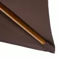 Outsunny 2 x 3m Wooden Garden Parasol Umbrella Outdoor Sun Shade Canopy, Dark Coffee - 8