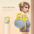 SPORTNOW 6KG Soft Kettlebell, Kettlebell with Non-Slip Handle for Home Gym, Weight Lifting, Strength Training, Yellow/Grey - 6