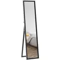 HOMCOM Glitter Frame Full-Length Mirror - Black - 1