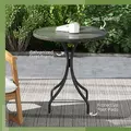 Outsunny Φ66cm Galvanised Steel Garden Table - Grey - 5