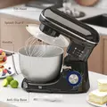 HOMCOM 1300W Kitchen Stand Mixer, with Accessories - Black - 9