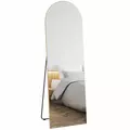 HOMCOM 150cm Arched Full Length Mirror - Gold Tone - 1