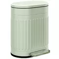 HOMCOM 20L Metal Kitchen Bin, with Soft-Close Lid - Light Green - 1