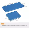 Outsunny Outdoor Seat Cushion Pads for Rattan Furniture, 3 PCs Garden Furniture Cushions,  Sky Blue - 3