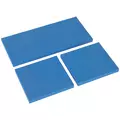 Outsunny Outdoor Seat Cushion Pads for Rattan Furniture, 3 PCs Garden Furniture Cushions,  Sky Blue - 1