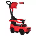 HOMCOM 3 in 1 Kids Children Ride on Push Car Toddler Sliding Car G350 Licensed Walker Foot to Floor Slider Push-Along with Horn Steering Wheel NO POWER Manual, Red - 1