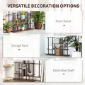 Outsunny Four-Tier Wooden Shelf Plant Stand - 7