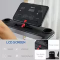 HOMCOM Motorised Folding Treadmill with 500W & LED Screen for Home, Black - 6
