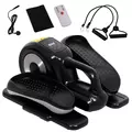 SPORTNOW Under Desk Electric Elliptical Machine for Home, Sit Down Pedal Exerciser for Seniors with 12 Programs, LCD Monitor, Compact with Remote Control & Non-Slip Pad - 1