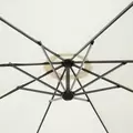 Outsunny Umbrella Parasol W/Solar Powered LED strips, Φ2.95x2.45H m-Cream - 8
