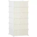 HOMCOM Six Cube Modular Storage Storage Unit - White - 1