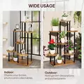 Outsunny Seven Wooden Shelf Plant Stand - 7