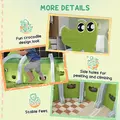 AIYAPLAY Crocodile Design Kids Play Tunnel for Ages 3-6 Crawl and Climb - 7