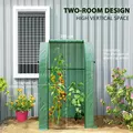Outsunny 94 x 94cm Mini Portable Greenhouse - Green - 4