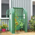 Outsunny 94 x 94cm Mini Portable Greenhouse - Green - 2