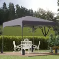Outsunny 3 x 3(M) Pop Up Gazebo, UPF 50+ Foldable Canopy Tent with Wheeled Carrybag, 4 Leg Weight Bags, Height Adjustable Marquee Shelter 1 person easy setup for Outdoor Garden Patio Party, Dark Grey - 2