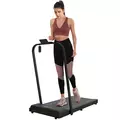SPORTNOW 2.5HP Walking Pad, 1-6km/h Folding Treadmill with Remote Control and LED Display for Home Gym Office, Blue - 1