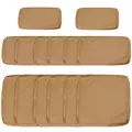 Outsunny 14 Pcs Outdoor Cushion Set - Beige - 1