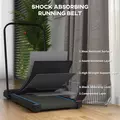 SPORTNOW 2.5HP Walking Pad, 1-6km/h Folding Treadmill with Remote Control and LED Display for Home Gym Office, Blue - 7