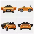 HOMCOM Kids Licensed Audi TT RS Ride-On Car 12V Battery w/ Remote Suspension Headlights and MP3 Player 3km/h Yellow - 8