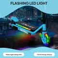AIYAPLAY Electric Scooter for Kids Aged 6-14 Years, with Colourful Lights, Blue - 4