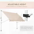 Outsunny 3x1.5m  Adjustable Outdoor Aluminium Frame Awning Beige - 7