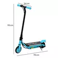AIYAPLAY Electric Scooter for Kids Aged 6-14 Years, with Colourful Lights, Blue - 3
