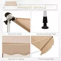 Outsunny 3x1.5m  Adjustable Outdoor Aluminium Frame Awning Beige - 6