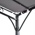 Outsunny 3x3m Metal Pergola with Canopy Garden Awning for Garden Parties, Grey - 7