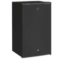 HOMCOM 91L Freestanding Under-Counter Fridge with Lock - Black - 1