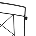 Outsunny Metal Decorative Outdoor Picket Fence Panels Set of 6, Black - 7