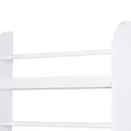 HOMCOM Bookcase, 4 Tier Wall Mounted Bookshelf, 15cm Depth Storage Shelving Rack for Bedroom Nursery Office Home, Accessories Supplies, White - 8