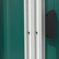 Outsunny 7 x 5ft Galvanised Metal Shed, with Sliding Door - Green - 9