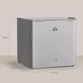 HOMCOM 46 Litre Lockable Countertop Fridge - Grey - 3