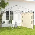 Outsunny 195 x 295cm Replacement Gazebo Sidewall - Beige - 2