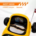 AIYAPLAY 6V Electric Go Kart for Kids with Music, Light, Horn, for 3-5 Years, Yellow - 6