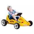 AIYAPLAY 6V Electric Go Kart for Kids with Music, Light, Horn, for 3-5 Years, Yellow - 1