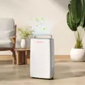 HOMCOM 16L Multi-Mode Dehumidifier, with Wheels - White - 2