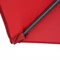 Outsunny 2.8m Garden Parasol Umbrella, Round Outdoor Market Table Umbrella Sun Shade Canopy, Wine Red - 9